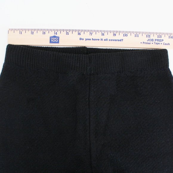 Cherry Mellow Blue Flame Knit Joggers SZ M High Waist Stretch Sweater Pants Y2K - Picture 7 of 12